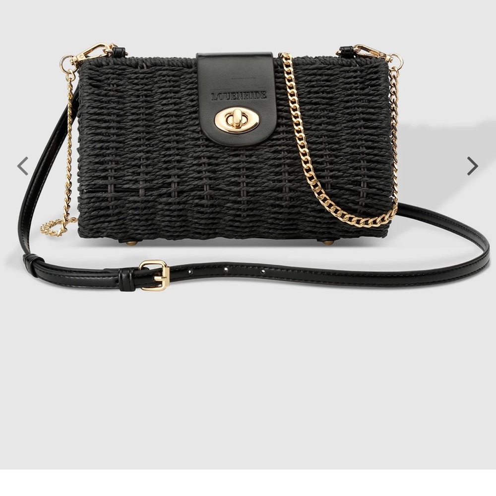 Louenhide Ophelia Raffia Crossbody Bag